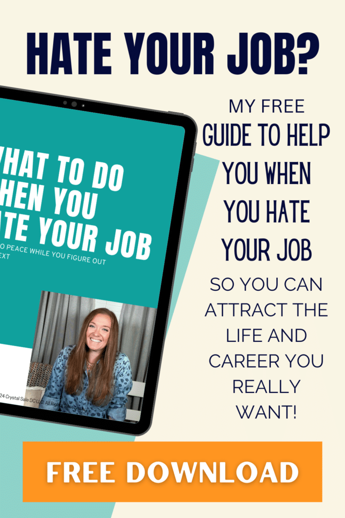 What to do when you hate your job free workbook